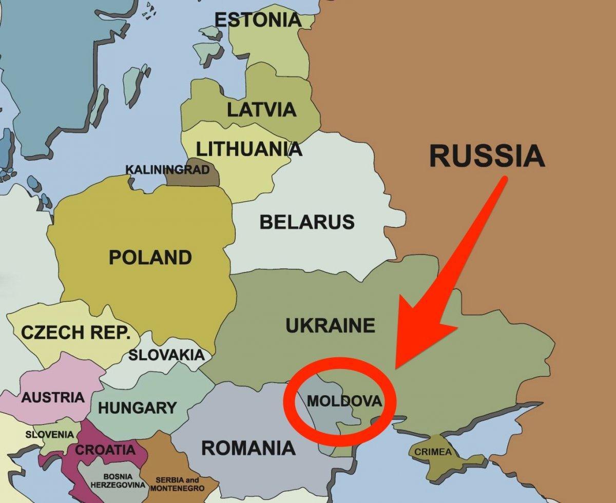 χάρτης της Μολδαβίας