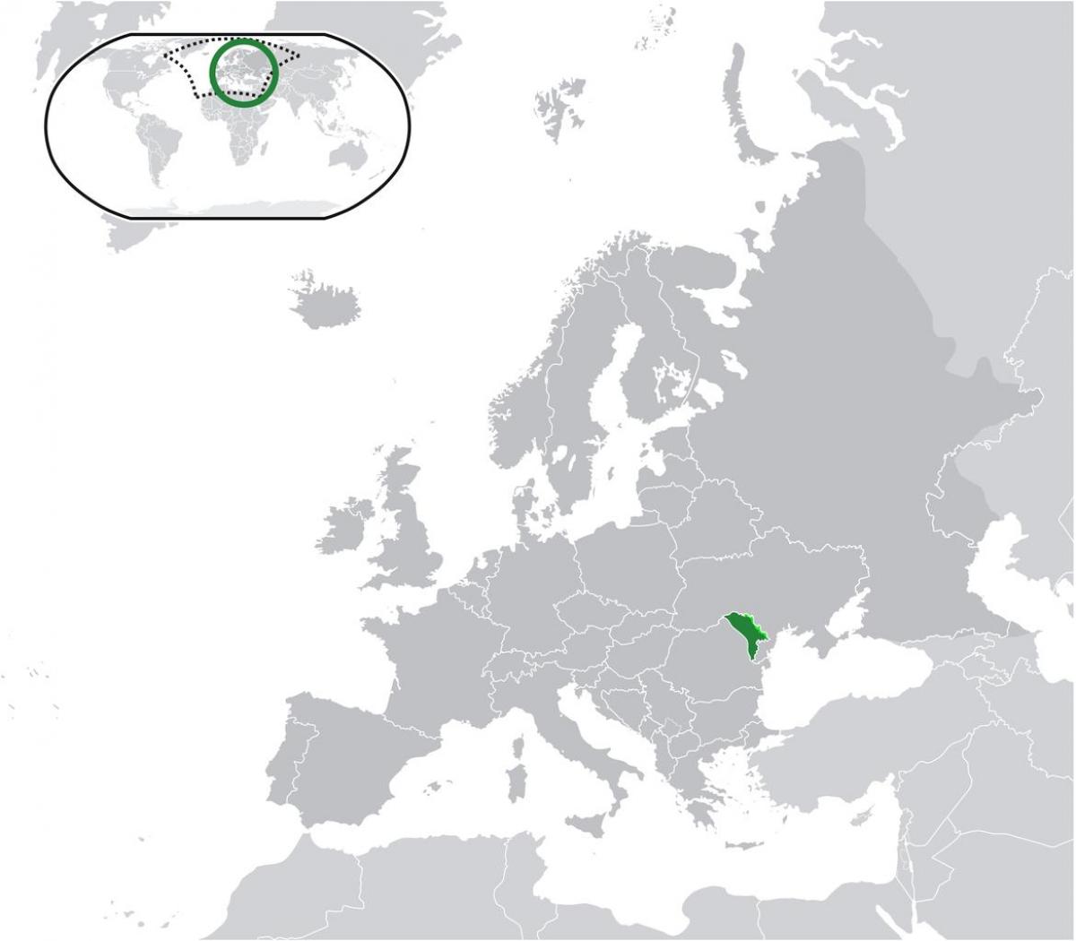 Μολδαβία θέση στον παγκόσμιο χάρτη