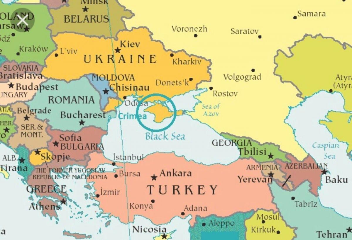 χάρτης της Μολδαβίας και τις γύρω χώρες