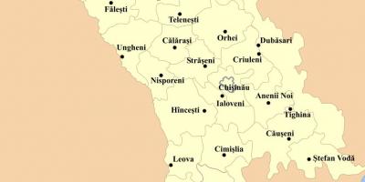 Χάρτης της cahul Μολδαβία