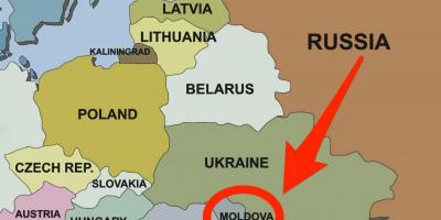 Χάρτης της Μολδαβίας